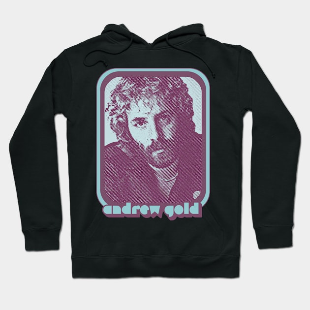 Andrew Gold /  / 80s Retro Aesthetic Fan Art Design Hoodie by DankFutura